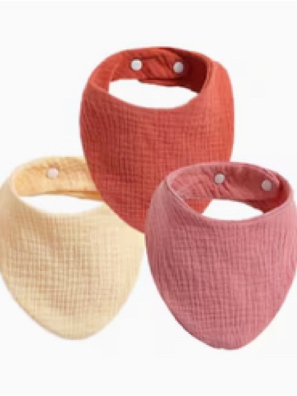 1-Baby Bandana Bib 
100% Cotton 
(RANDOM COLOR)